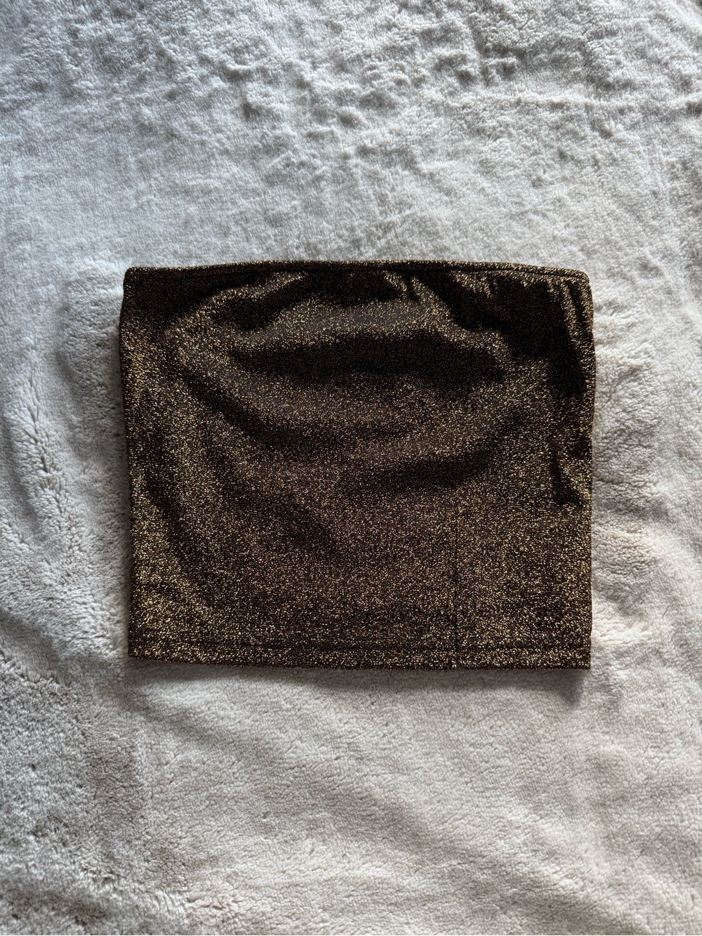 Forever 21 Bronze gold Glitter Tube top S